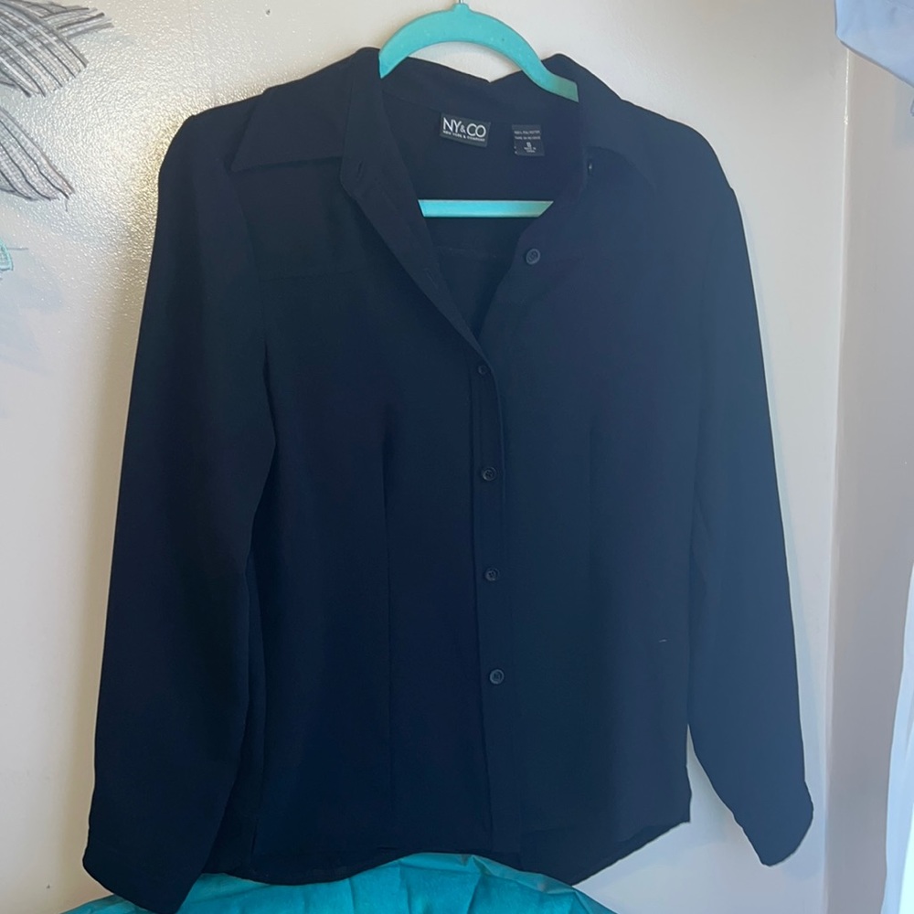 Black button up shirt